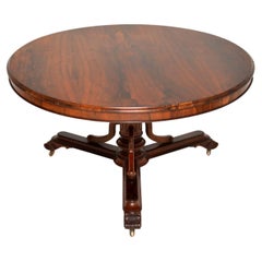 Antique William iv Circular Tilt Top Dining Table