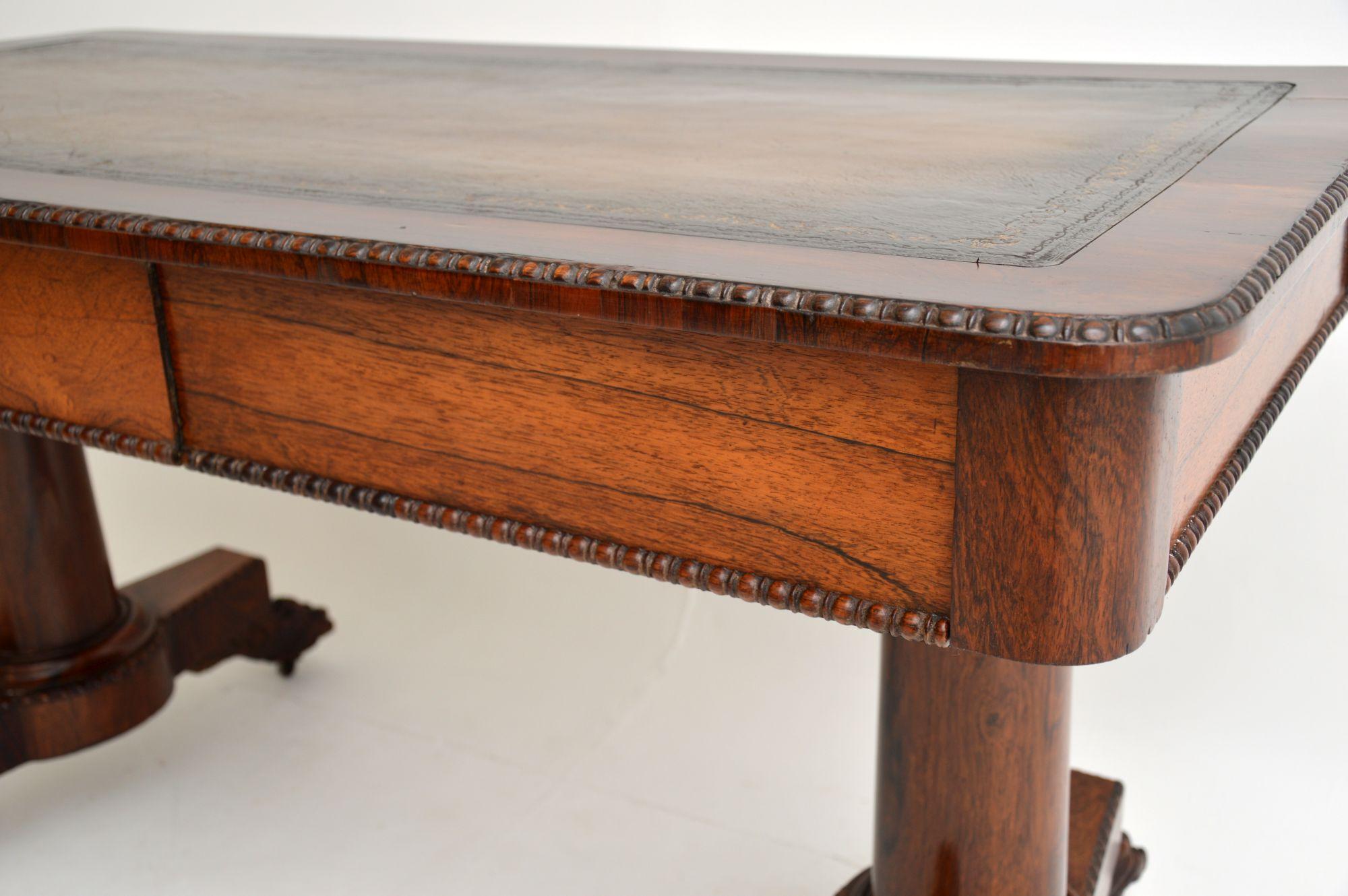 Wood Antique William IV Desk / Writing Table