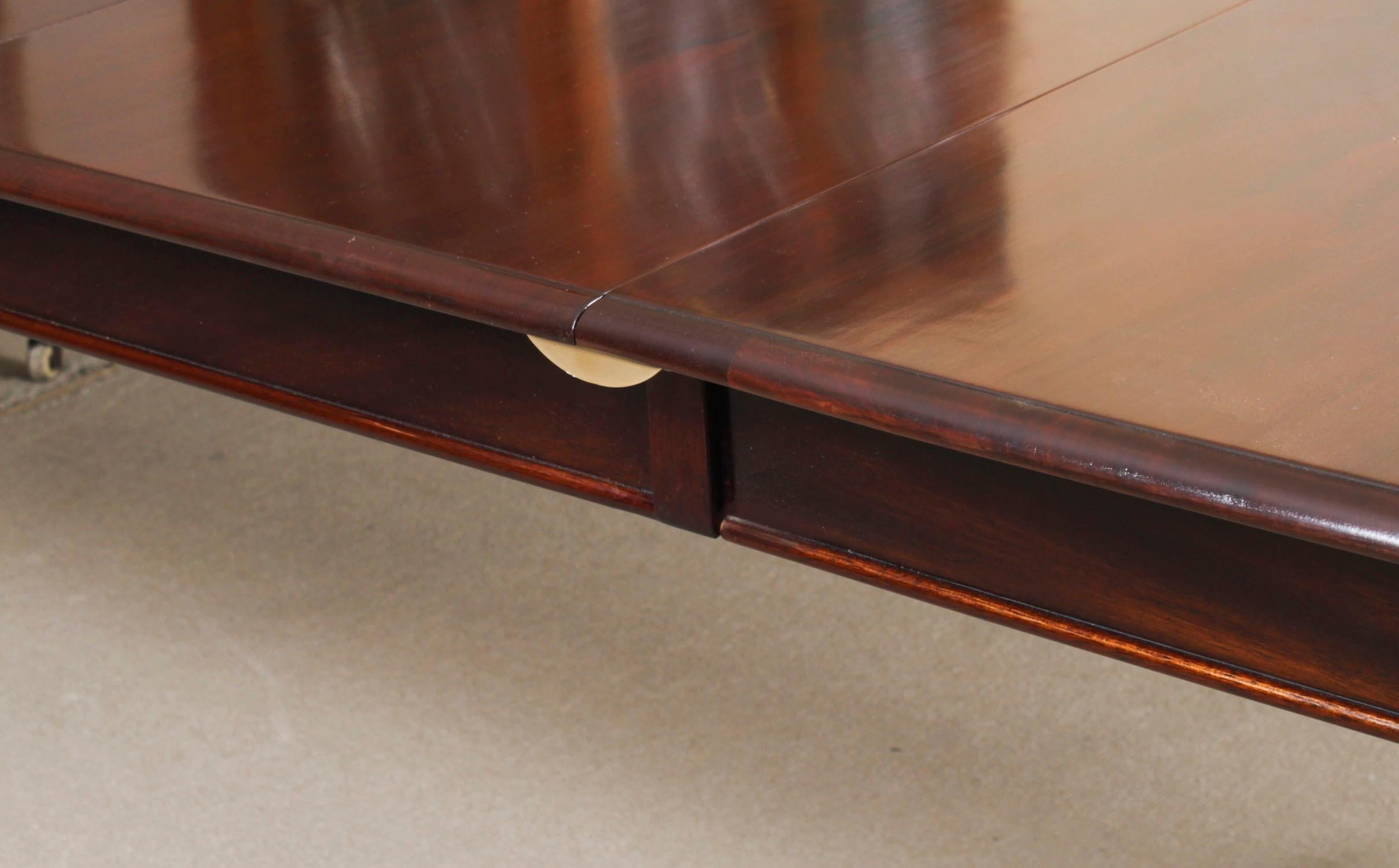 Antigua Mesa de Comedor Extensible William IV Siglo XIX y 10 Sillas con Respaldo Globo 5