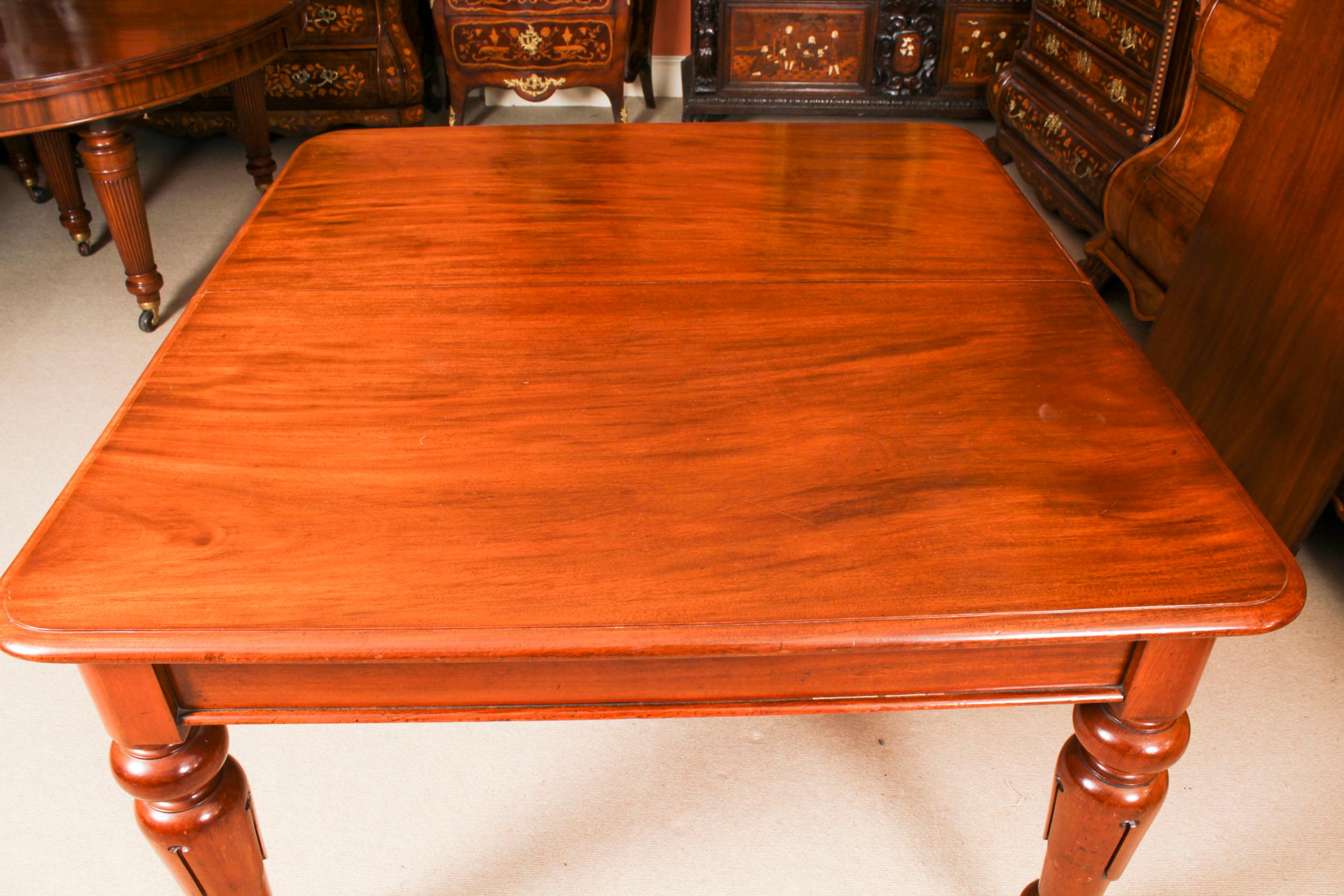 Antique William IV Flame Mahogany Extending Dining Table 19th Century 8