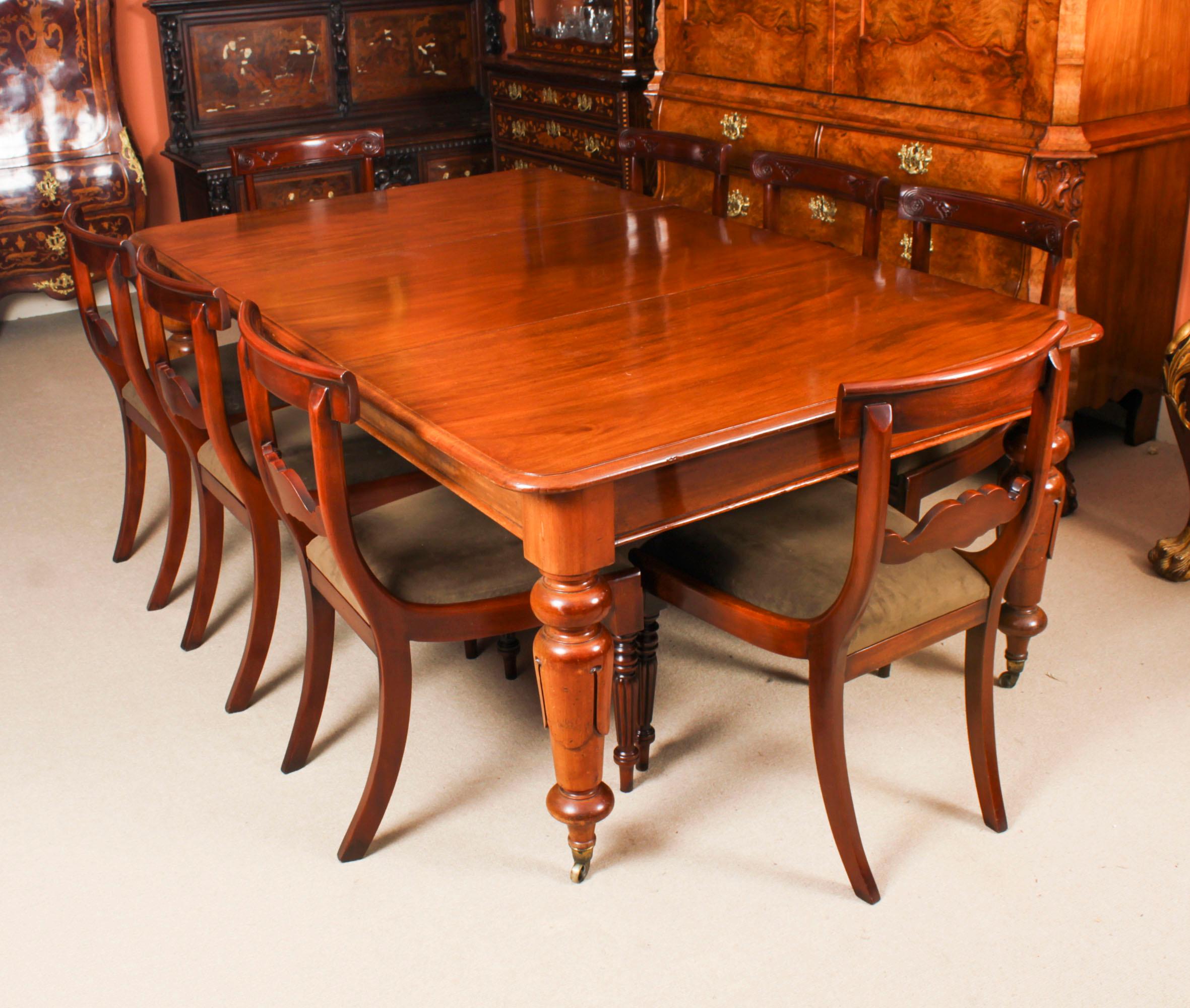 Antique William IV Flame Mahogany Extending Dining Table 19th Century In Good Condition In London, GB