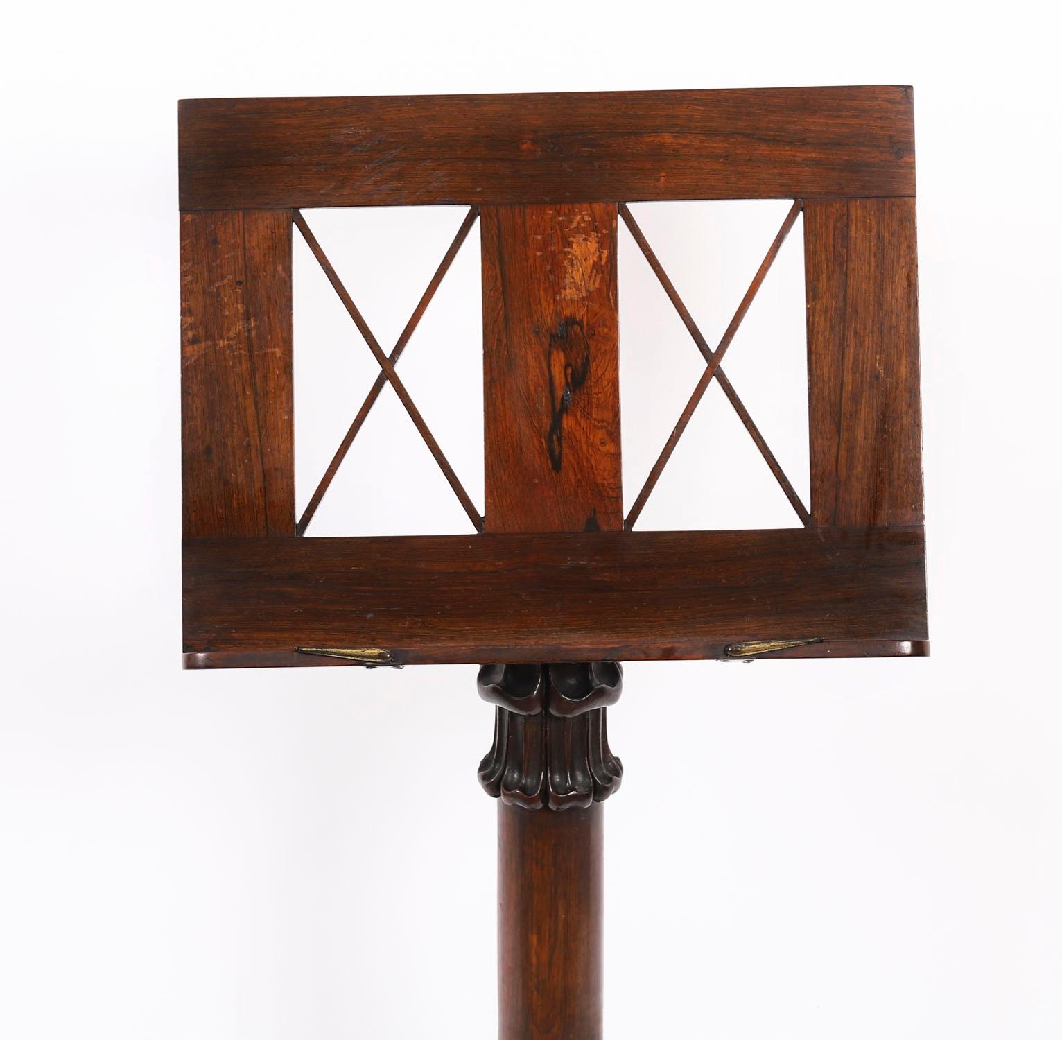 Ancien pupitre à musique tripode de William IV Gonçalo Alves c.1830 19ème siècle en vente 1