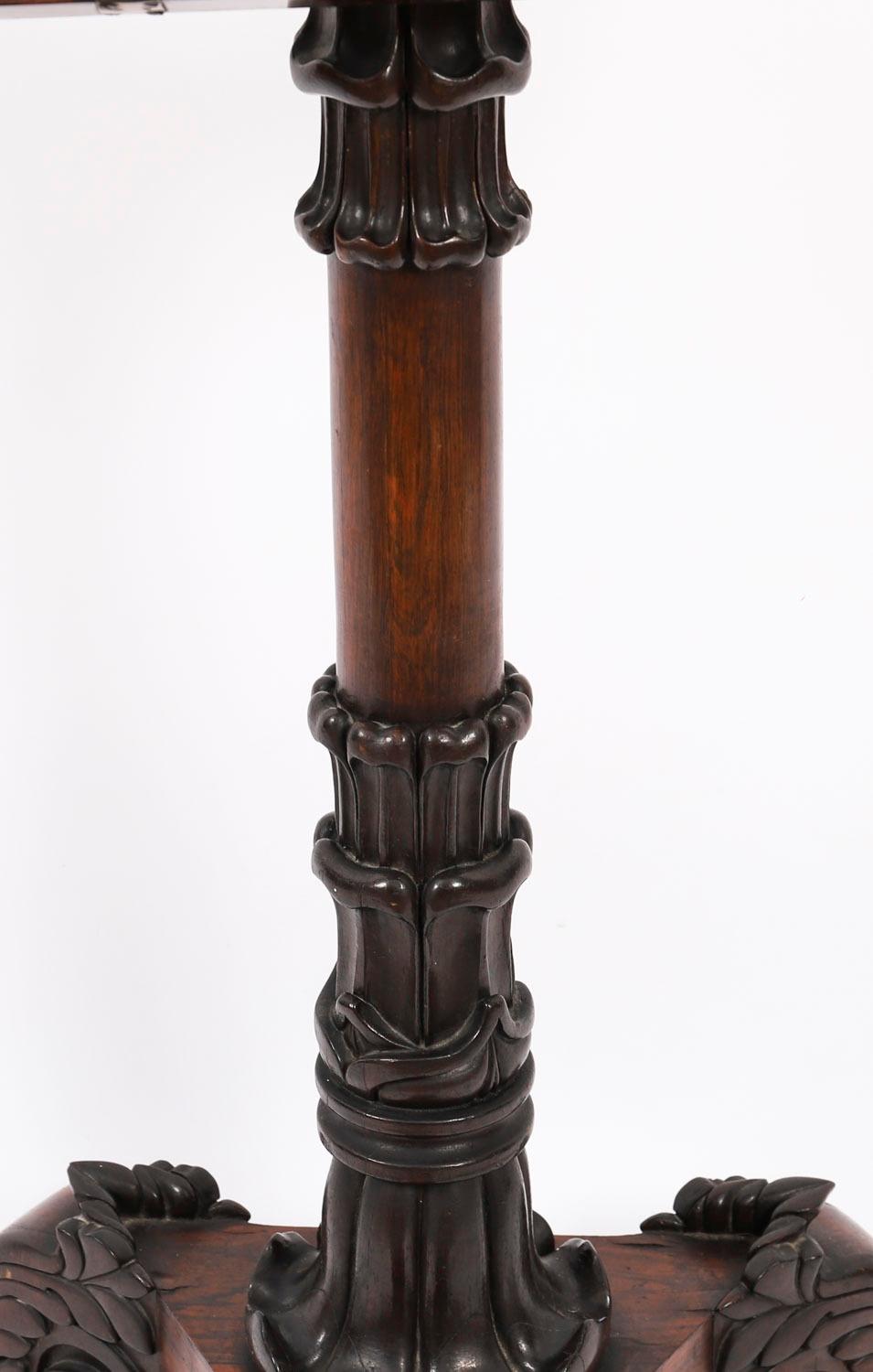Ancien pupitre à musique tripode de William IV Gonçalo Alves c.1830 19ème siècle en vente 2