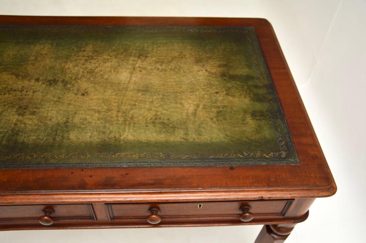 Antiker William IV.-Schreibtisch/Schreibtisch mit Lederplatte im Angebot 3
