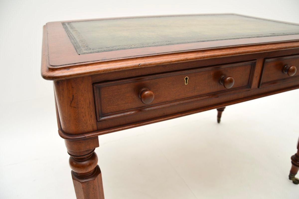 Antiker William IV.-Schreibtisch/Schreibtisch mit Lederplatte im Angebot 4