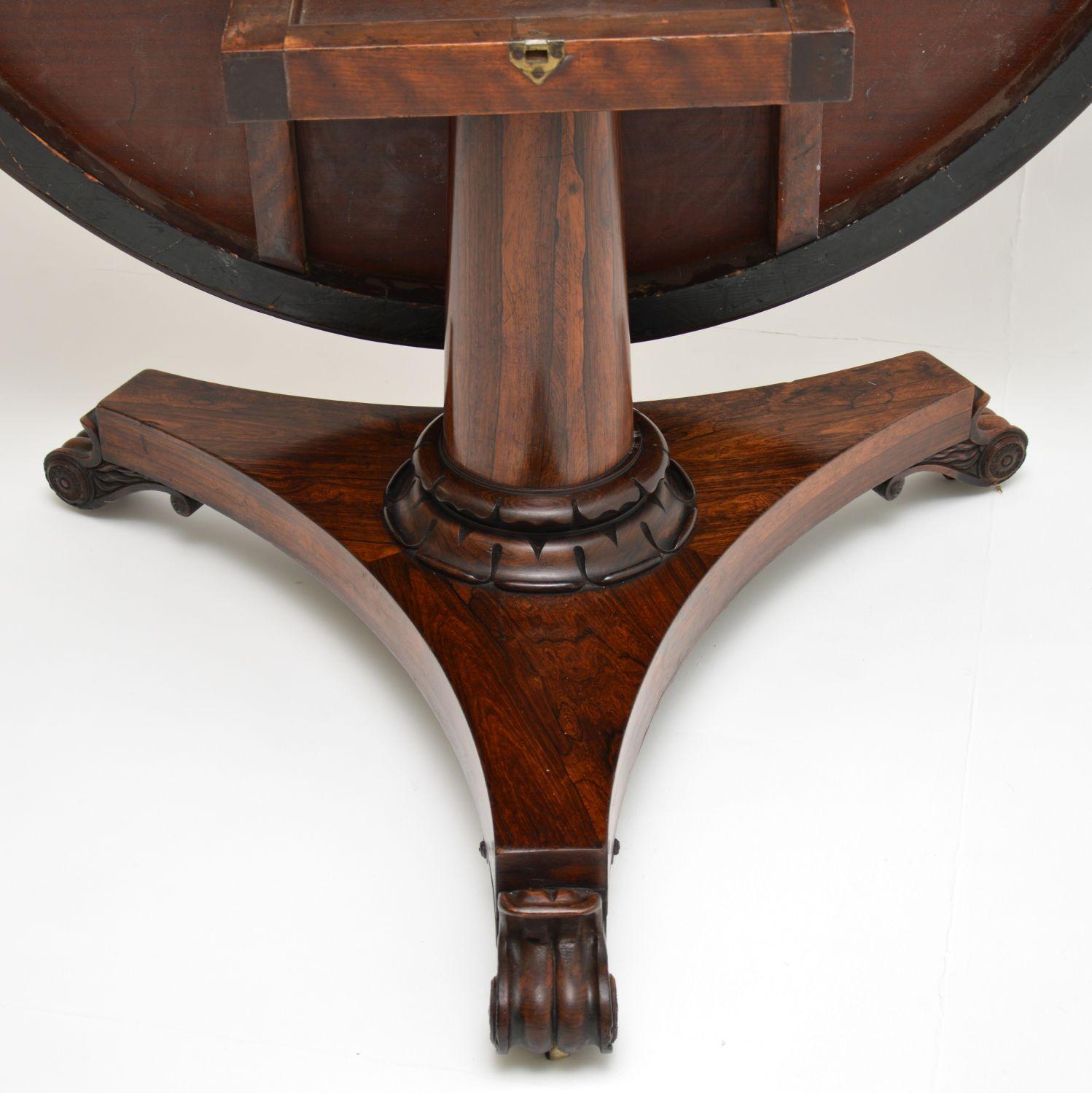 Antique William IV Leather Top Drum, Dining or Centre Table In Good Condition In London, GB