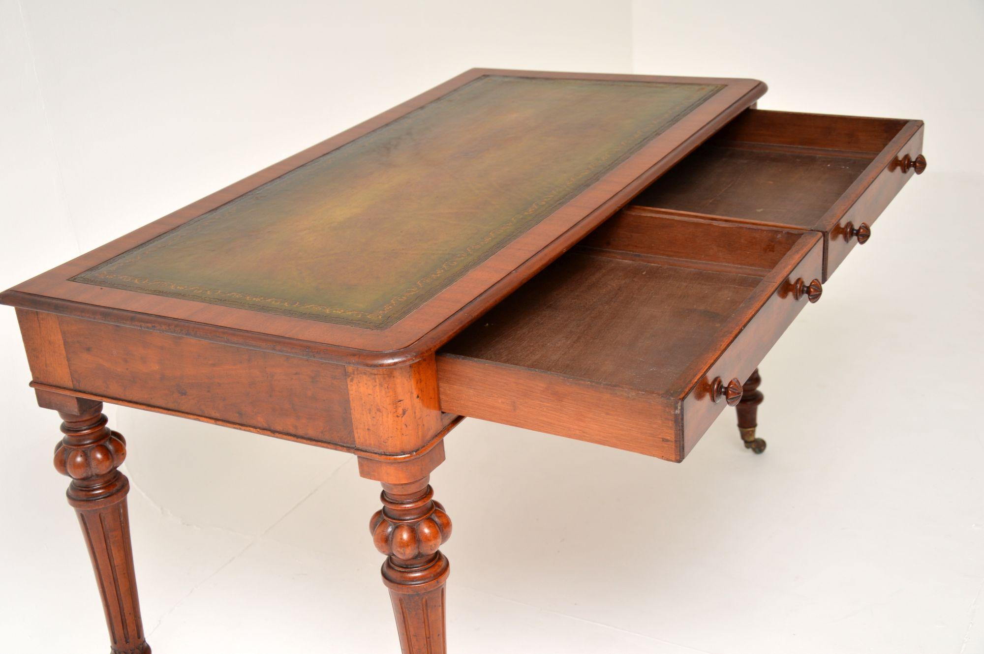 Antique William IV Leather Top Writing Table / Desk 6