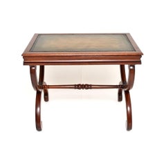 Antique William IV Leather Top Writing Table / Desk