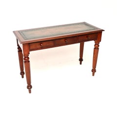 Antique William IV Leather Top Writing Table / Desk