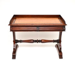 Antique William IV Leather Top Writing Table / Desk