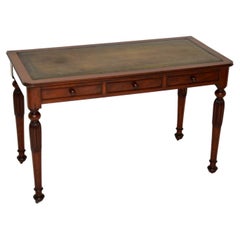 Antique William IV Leather Top Writing Table / Desk