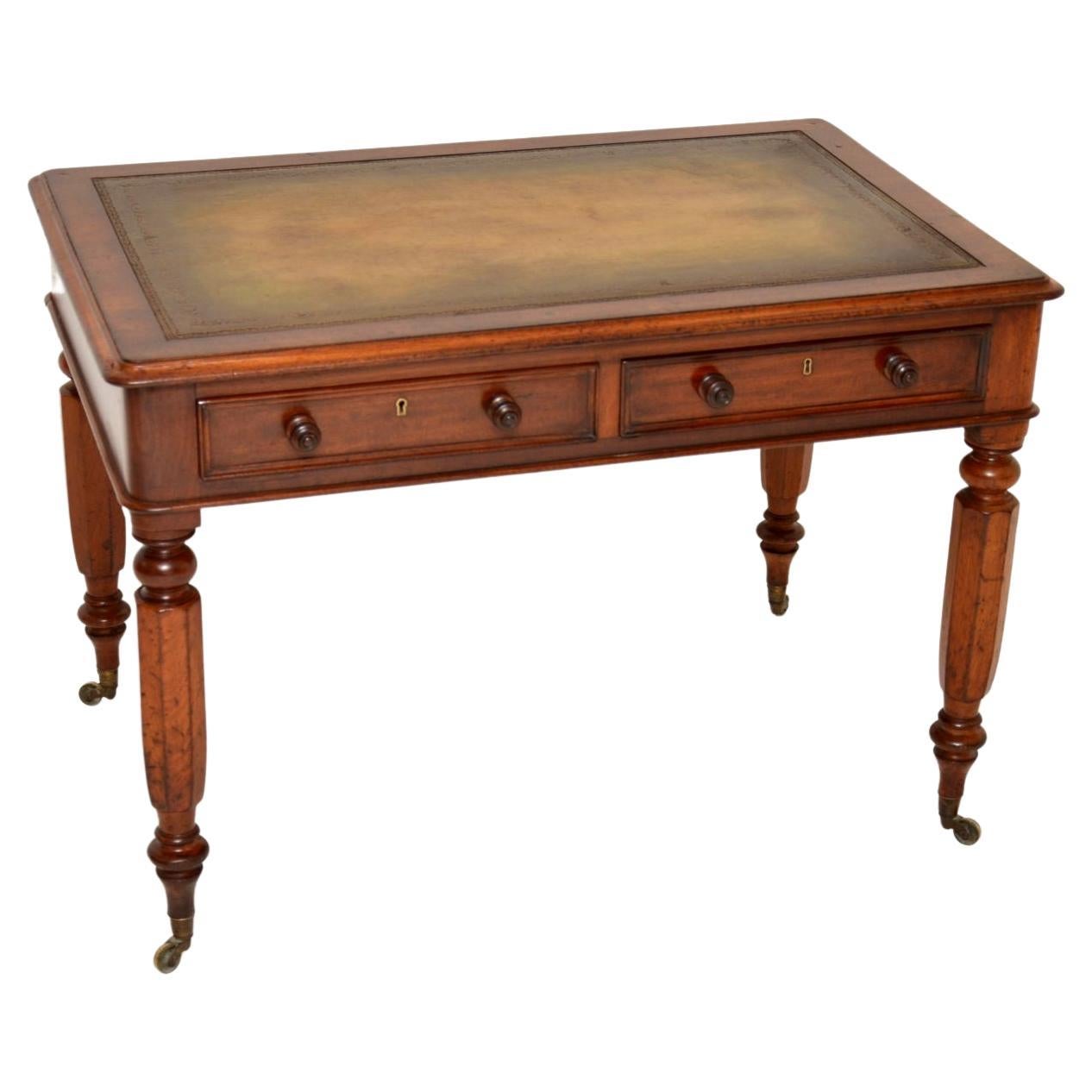 Antique William IV Leather Top Writing Table / Desk For Sale