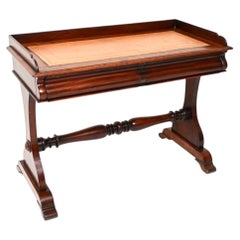 Antique William IV Leather Top Writing Table / Desk