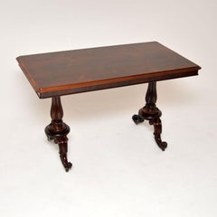 Antique William IV Library Writing Table / Desk