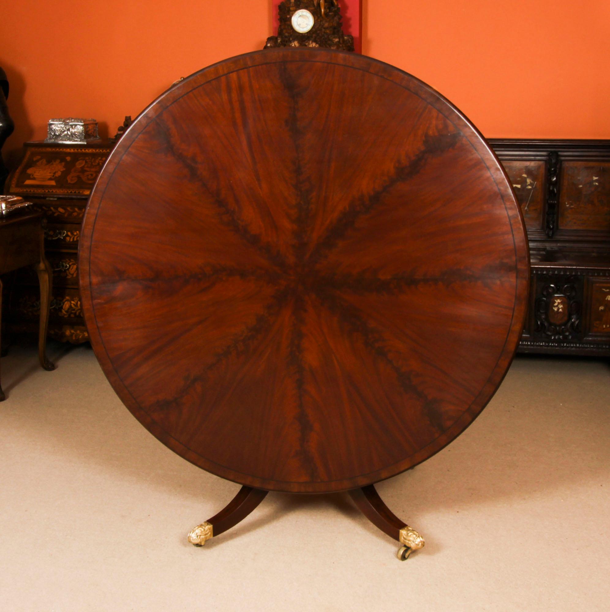 Ancienne table de salle à manger William IV et 6 chaises 19ème siècle en vente 7