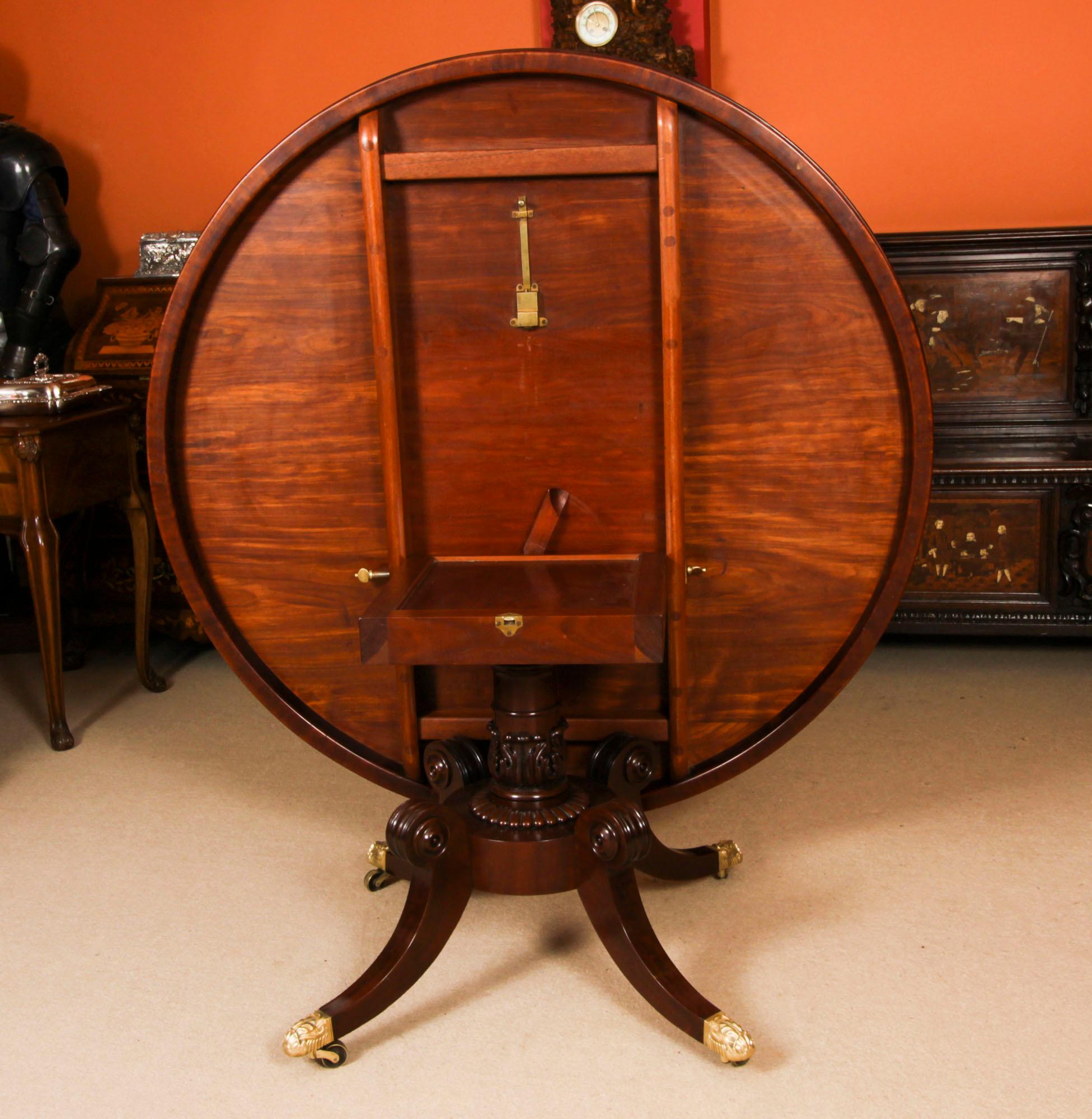 Antiker loser Esstisch und 6 Stühle, William IV.-Stil, 19. Jahrhundert im Angebot 8