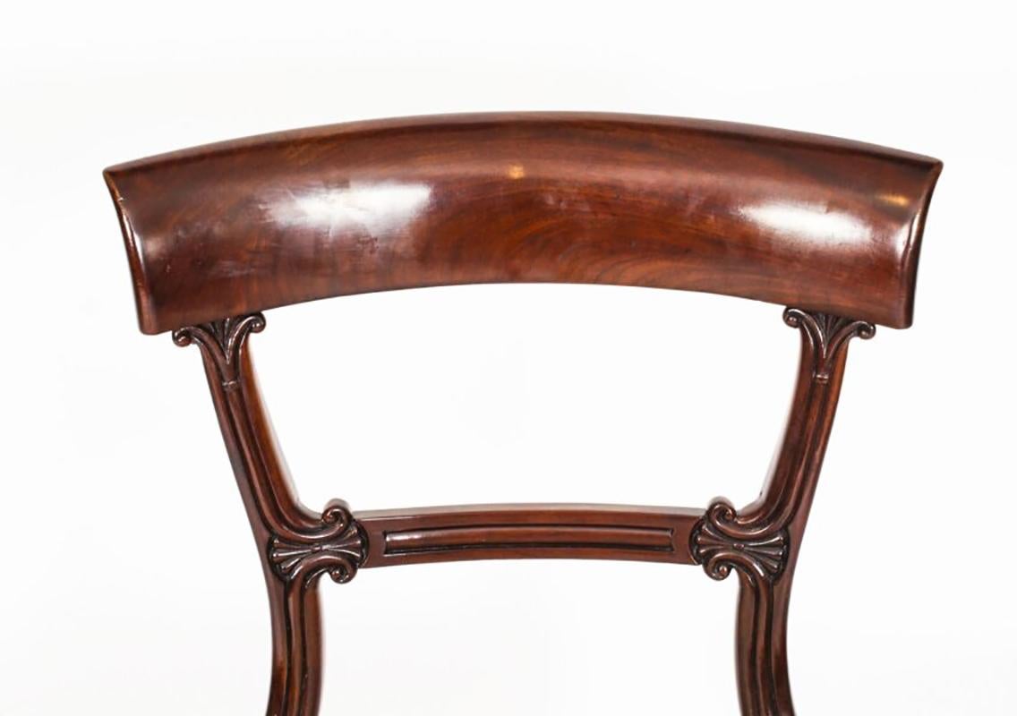 Antiker loser Esstisch und 6 Stühle, William IV.-Stil, 19. Jahrhundert im Angebot 13