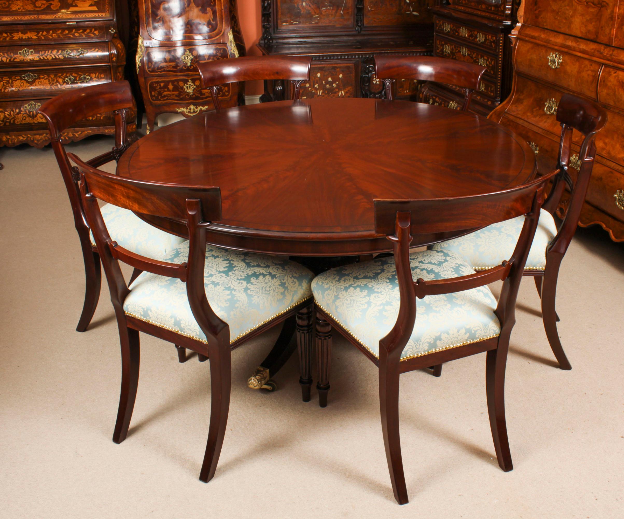 Antiker loser Esstisch und 6 Stühle, William IV.-Stil, 19. Jahrhundert im Angebot 15