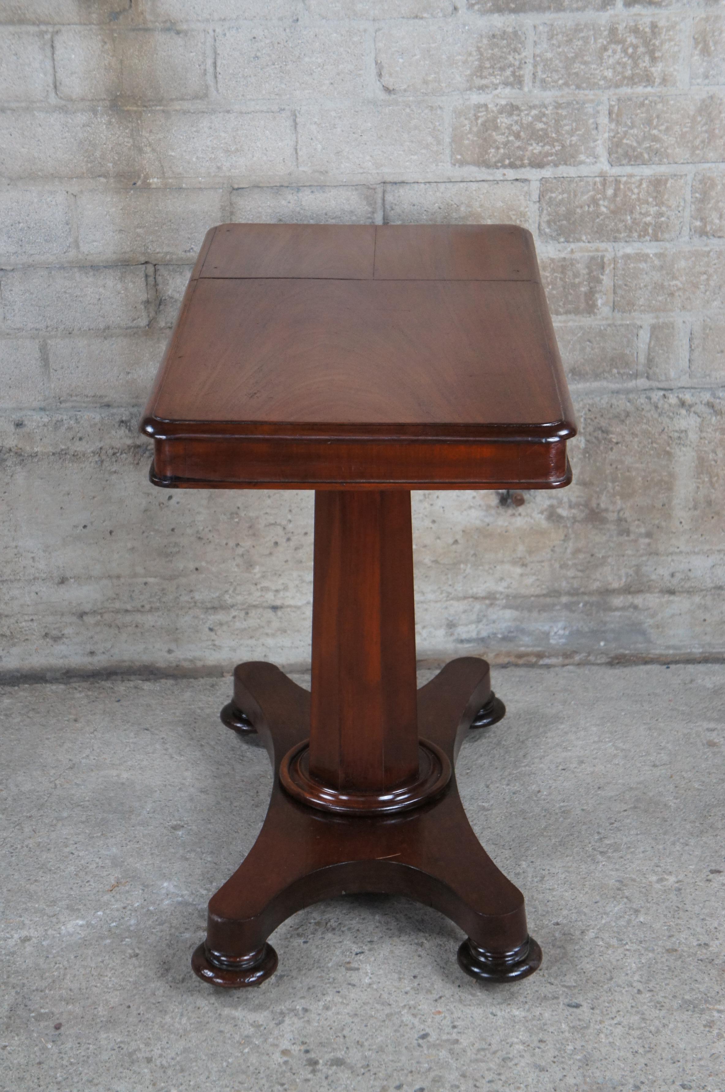 Antique William IV Mahogany Articulating Invalids Reading Table Console Lectern  For Sale 6