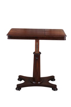 Antique William IV Mahogany Articulating Invalids Reading Table Console Lectern