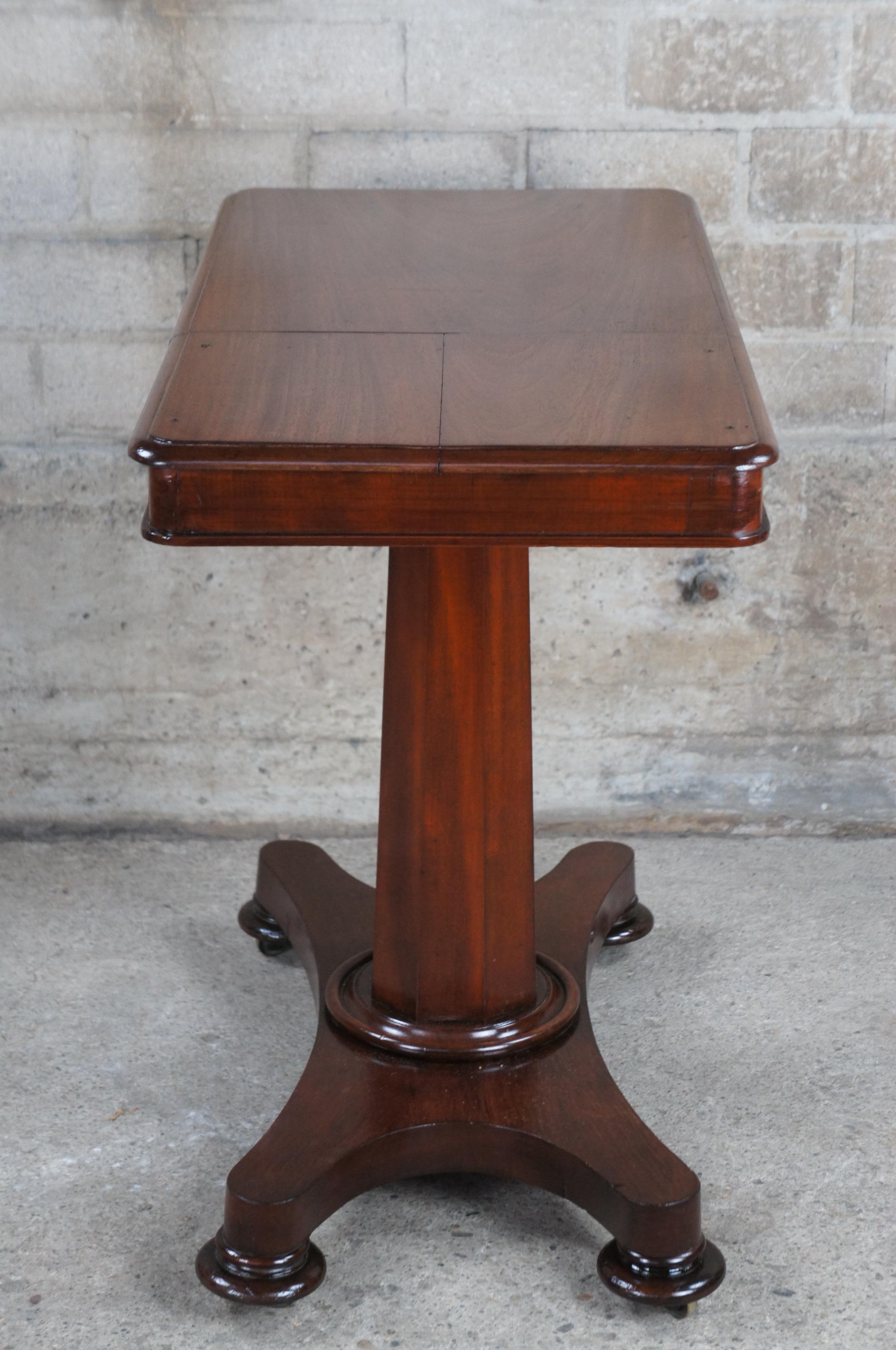Antique William IV Mahogany Articulating Invalids Reading Table Console Lectern  For Sale 4