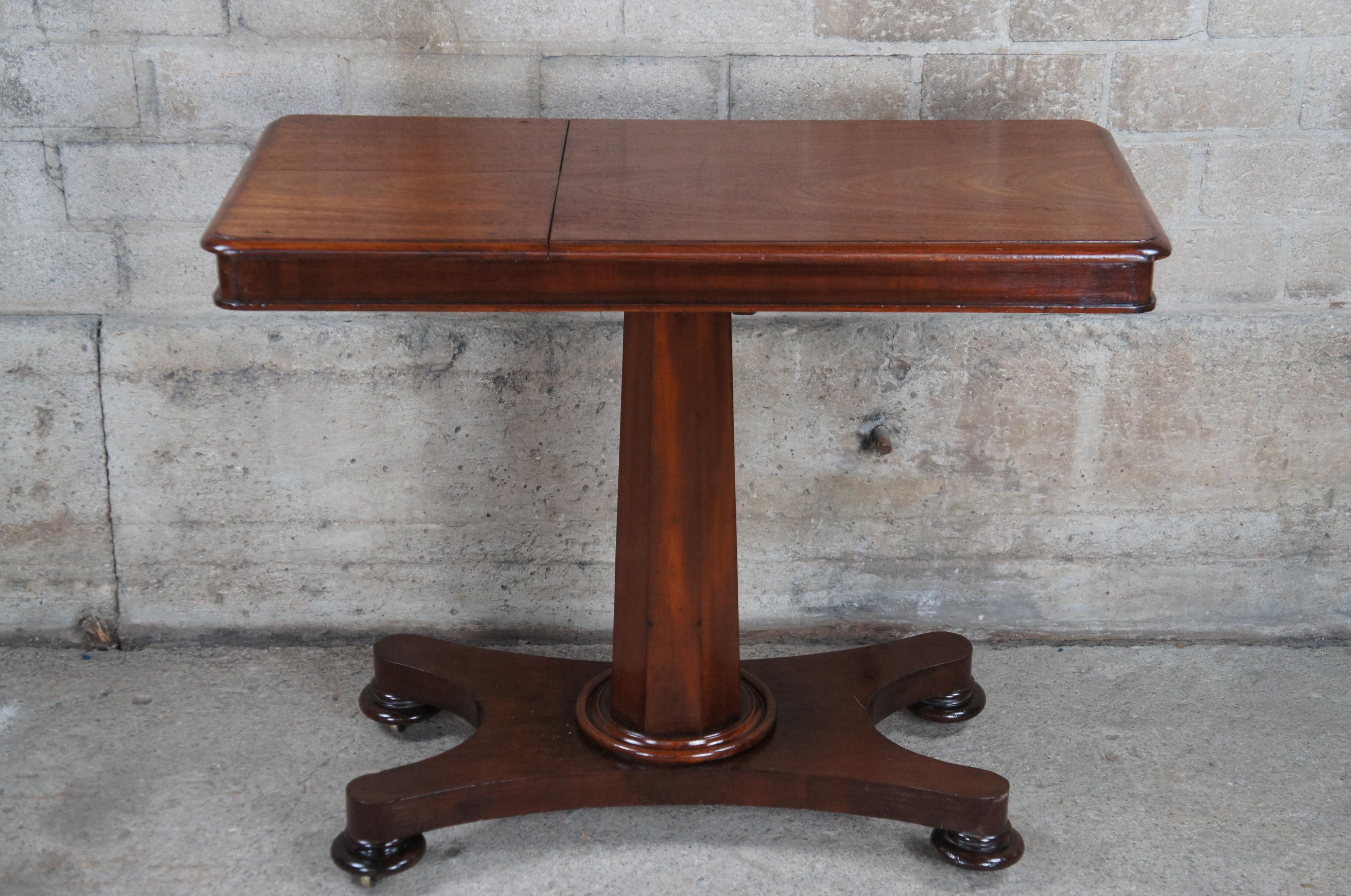 Antique William IV Mahogany Articulating Invalids Reading Table Console Lectern  For Sale 5