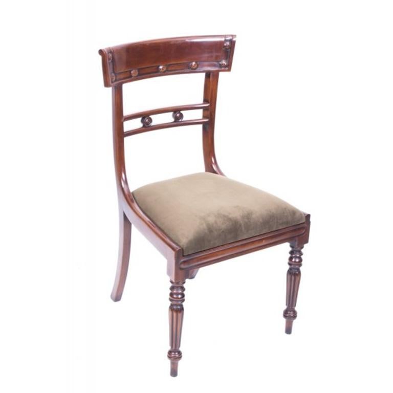Antique William IV Mahogany Dining Table and 10 Chairs, 19th Century 8