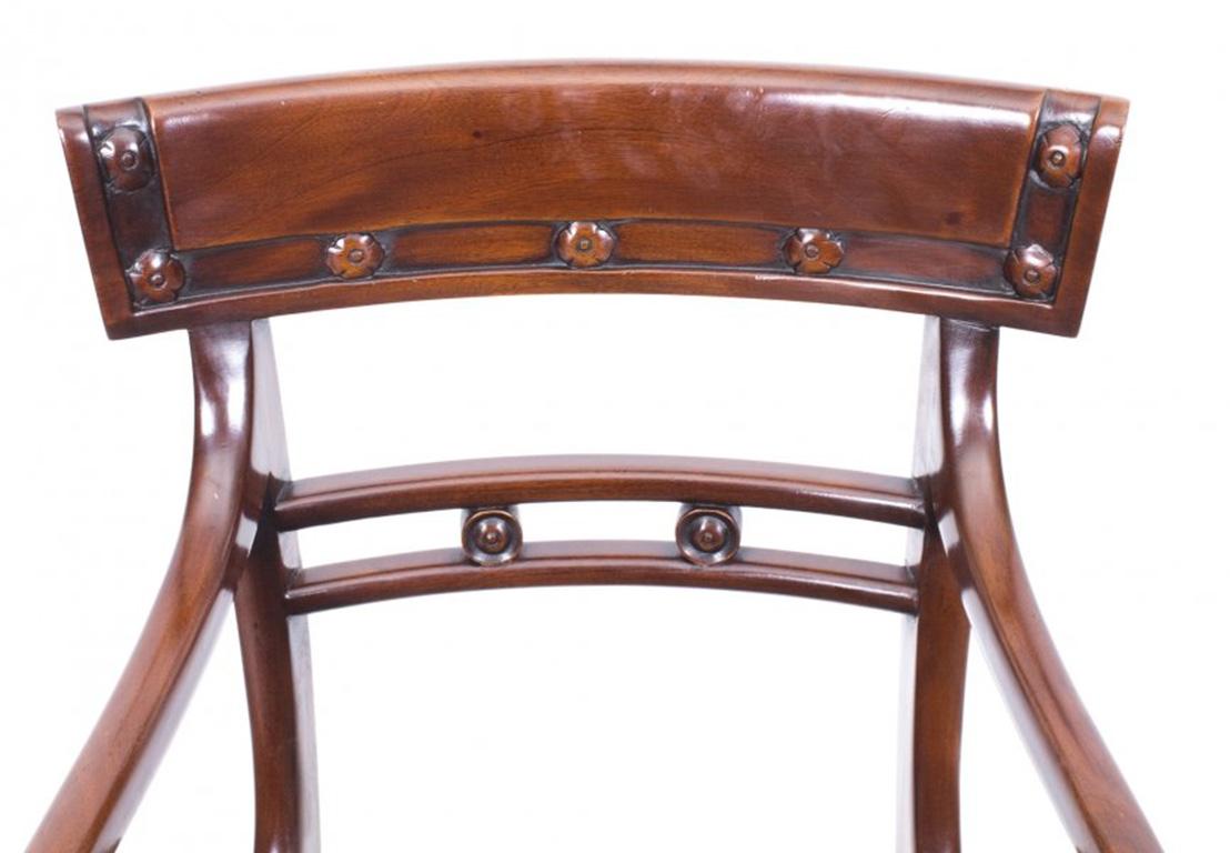 Antique William IV Mahogany Dining Table and 10 Chairs, 19th Century 12
