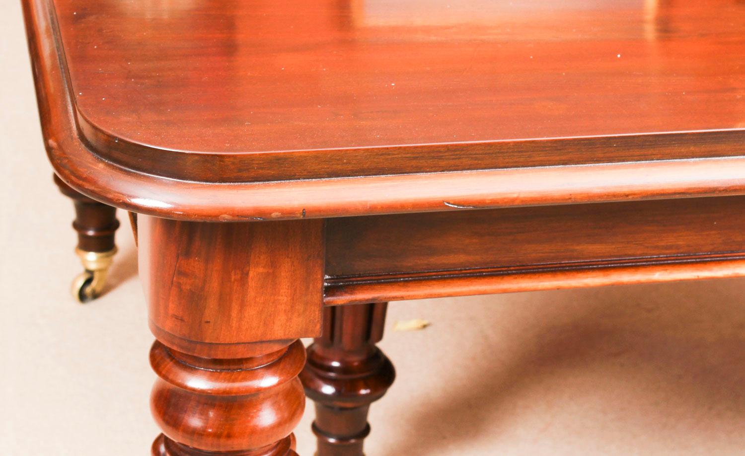 Antique William IV Mahogany Extending Dining Table, 19th Century 7