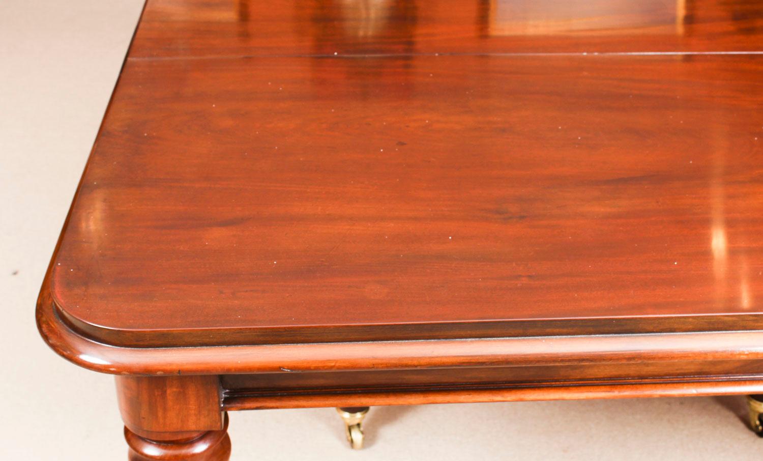 Antique William IV Mahogany Extending Dining Table, 19th Century 8