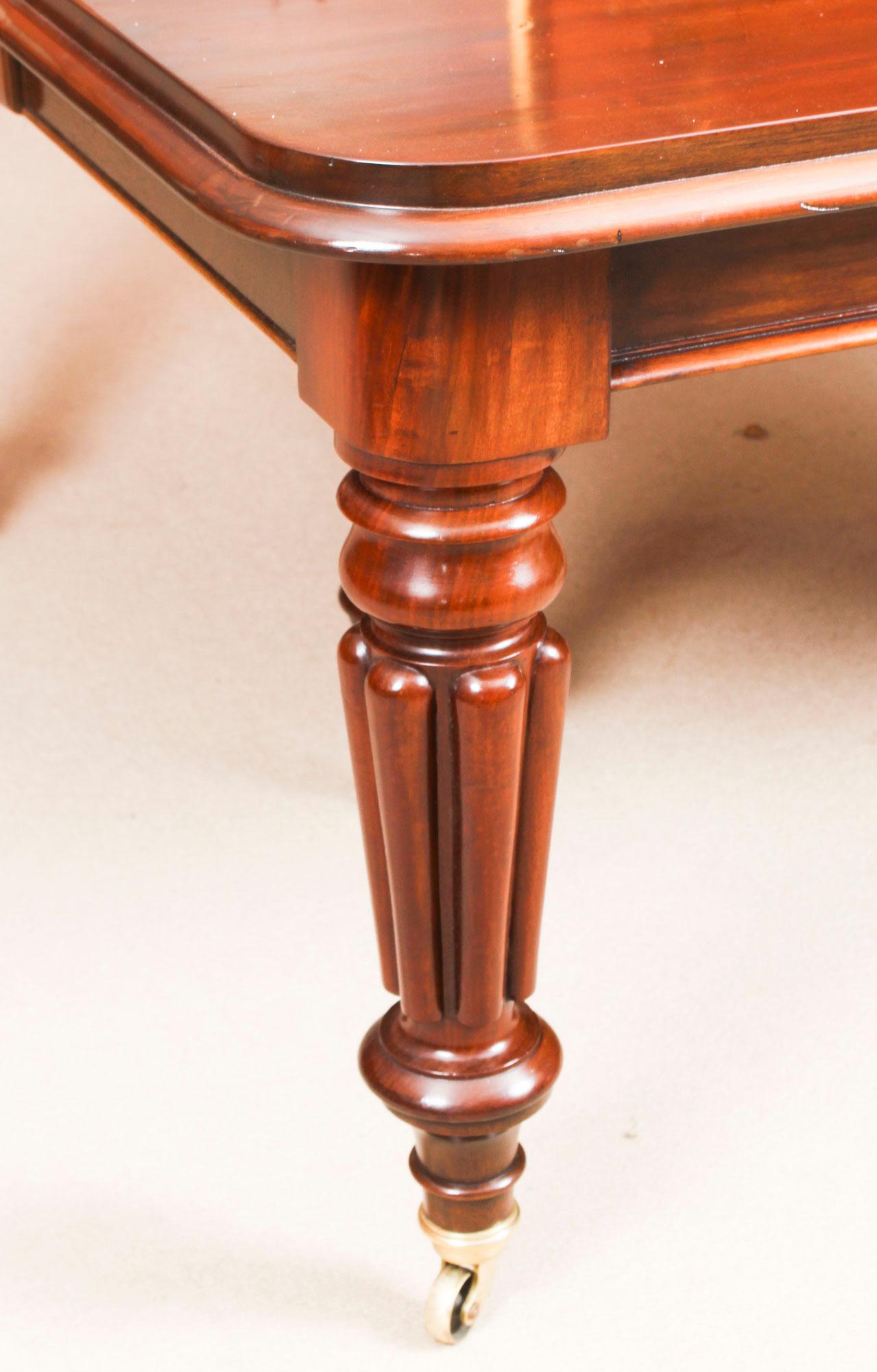 Antique William IV Mahogany Extending Dining Table, 19th Century 12