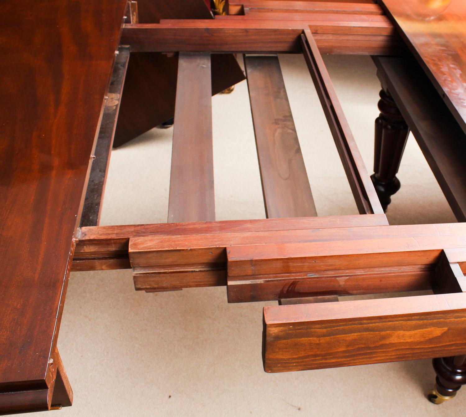 Antique William IV Mahogany Extending Dining Table, 19th Century 13