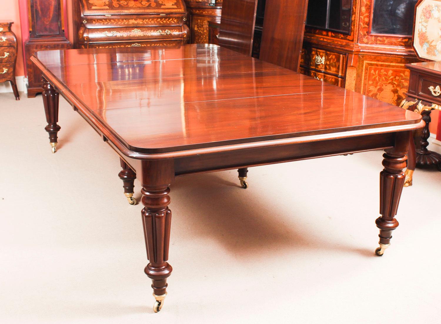Antique William IV Mahogany Extending Dining Table, 19th Century 2