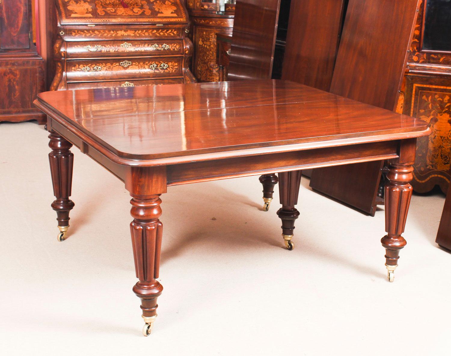 Antique William IV Mahogany Extending Dining Table, 19th Century 4