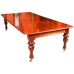 Antique William IV Mahogany Extending Dining Table, 19th Century