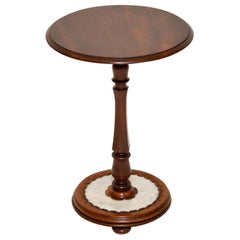 Antique William IV Mahogany and Marble Side Table