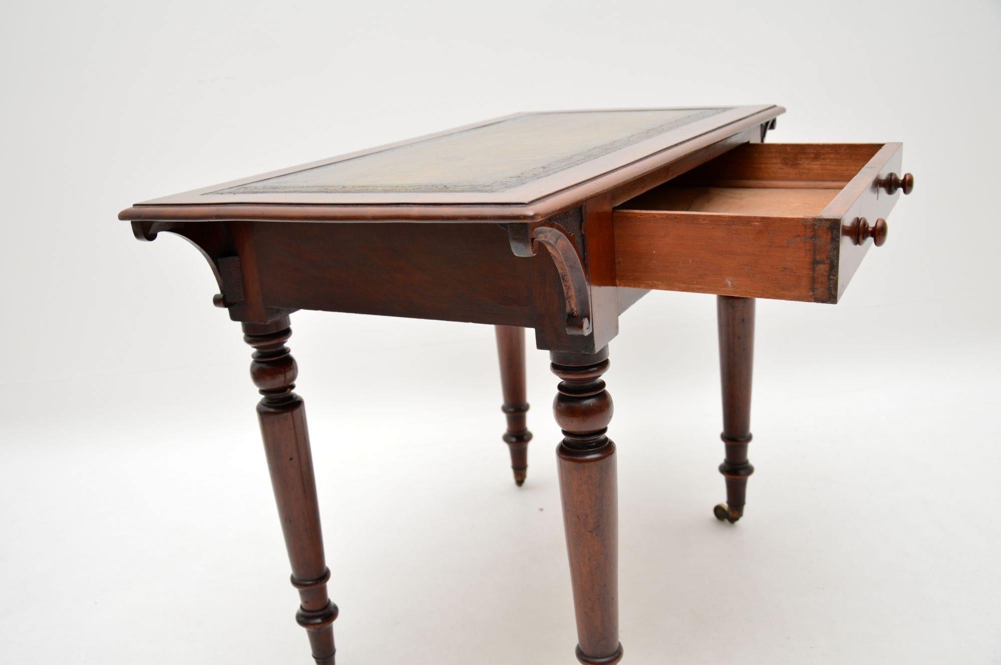 Antique William IV Mahogany Writing Table / Desk 4