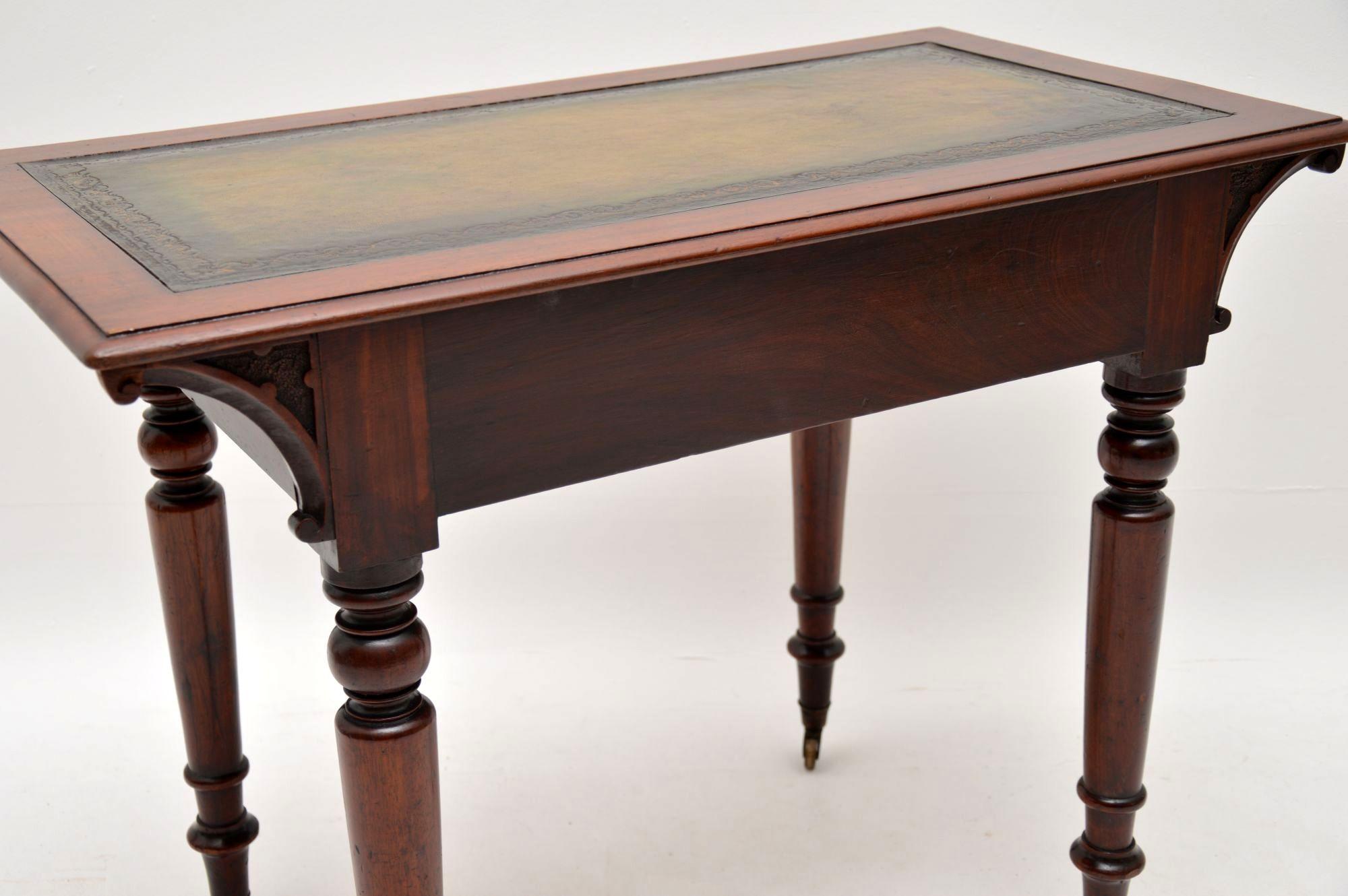 Mid-19th Century Antique William IV Mahogany Writing Table / Desk