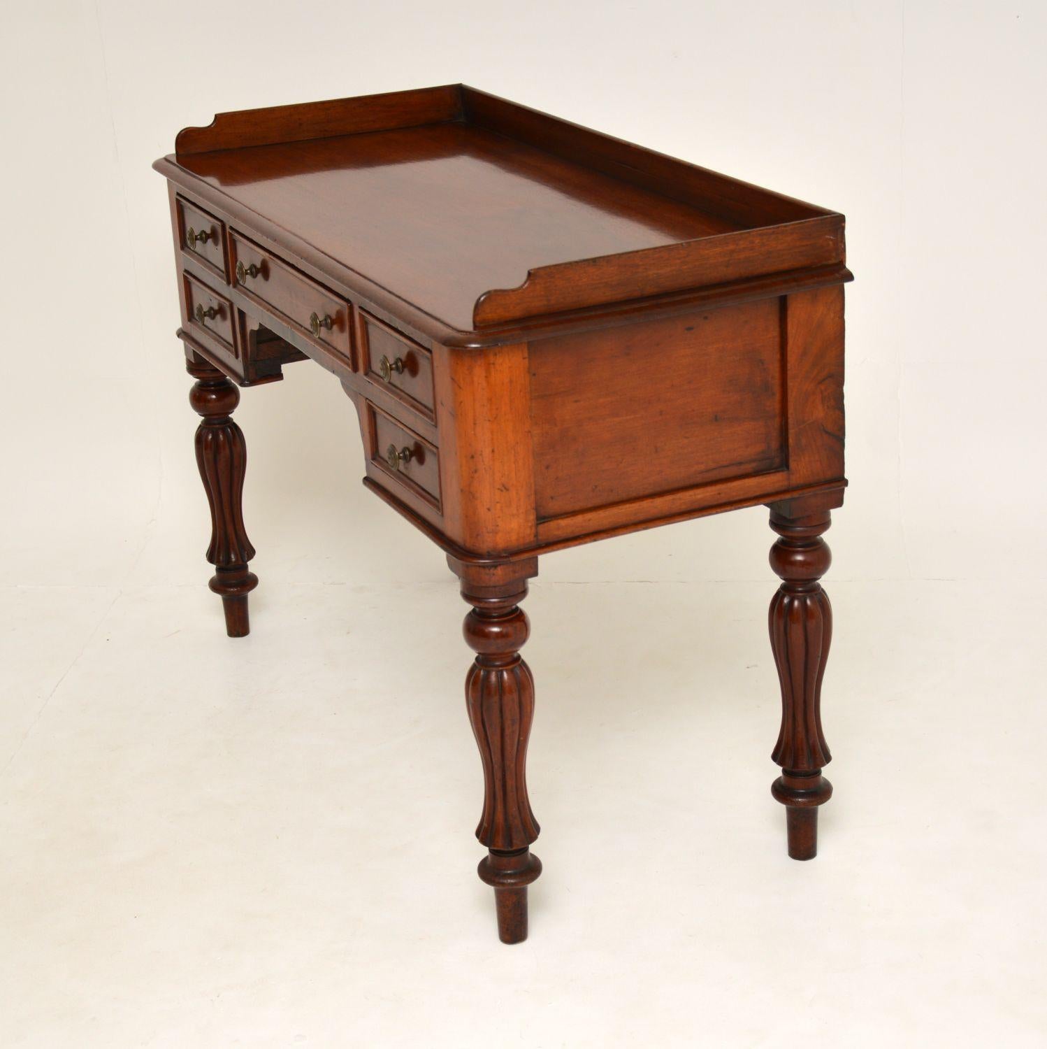 Antique William IV Mahogany Writing Table or Desk 1