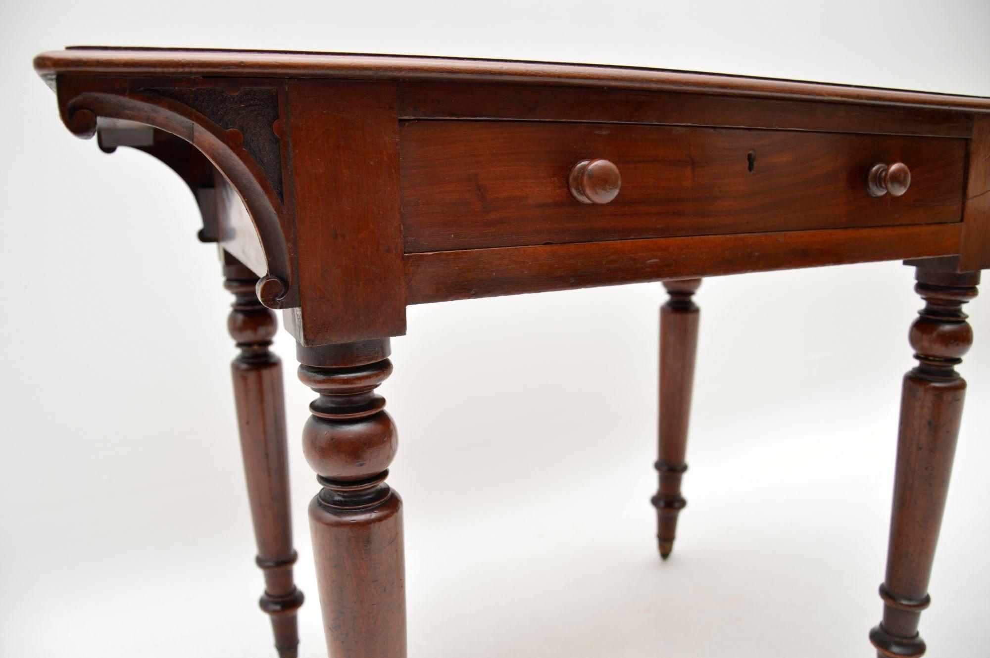 Antique William IV Mahogany Writing Table / Desk 2