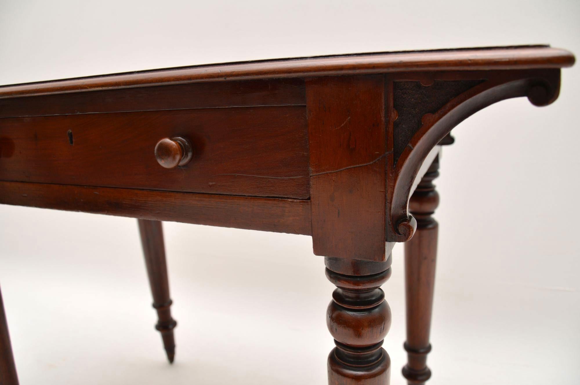 Antique William IV Mahogany Writing Table / Desk 3