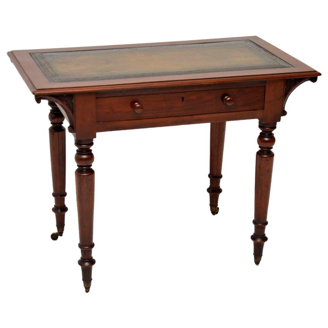 Antique William IV Mahogany Writing Table / Desk