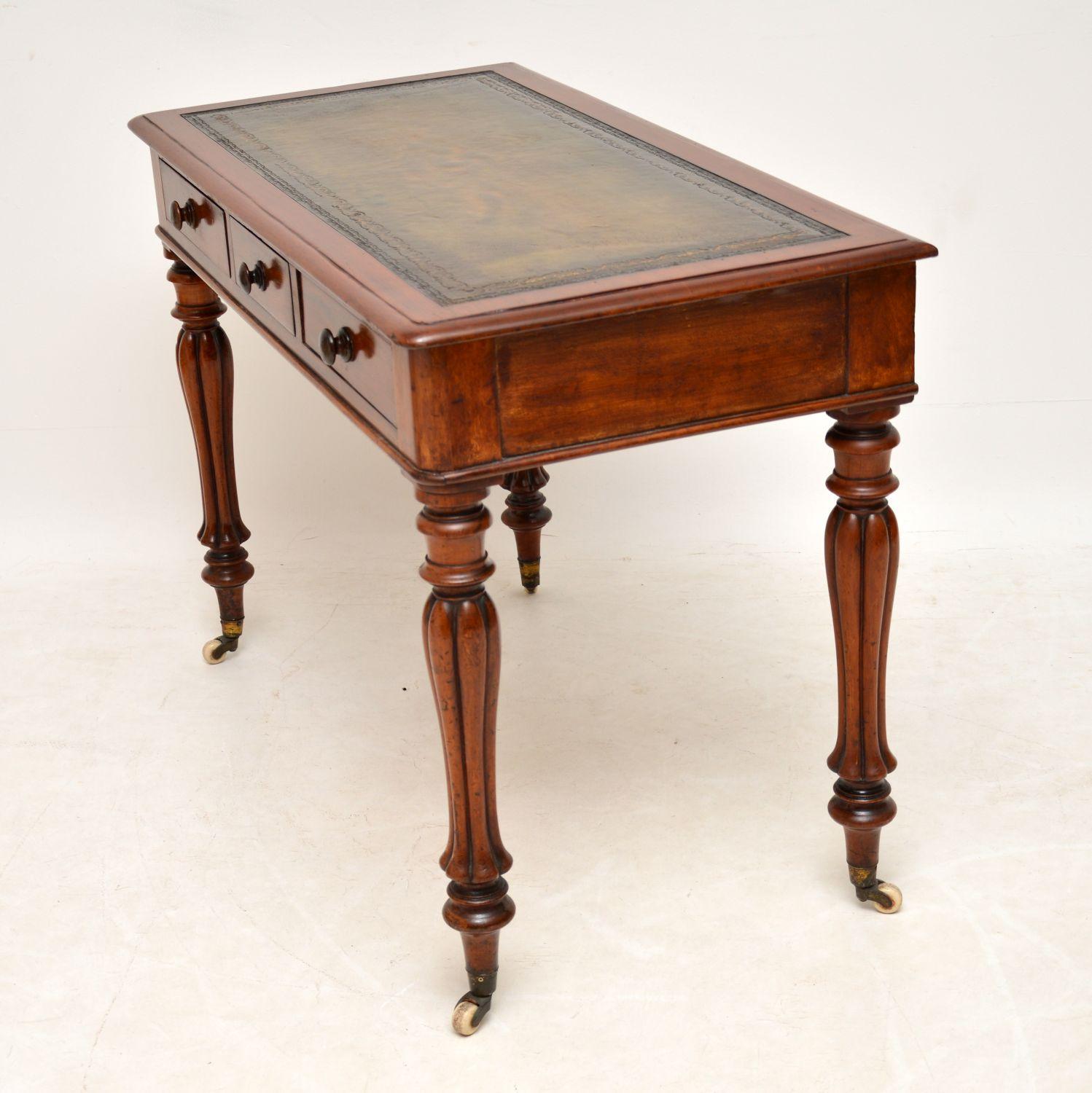 British Antique William IV Mahogany Writing Table