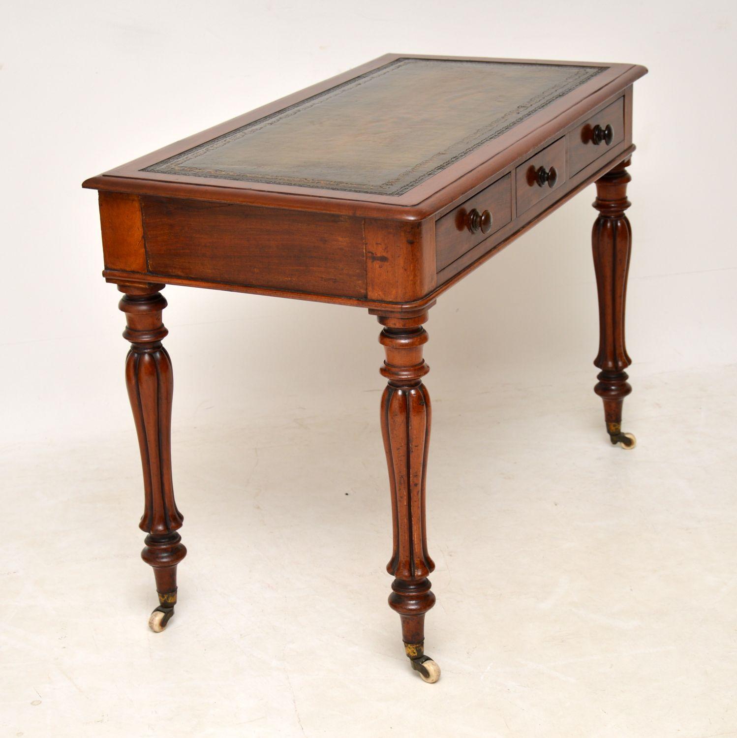 Antique William IV Mahogany Writing Table In Good Condition In London, GB