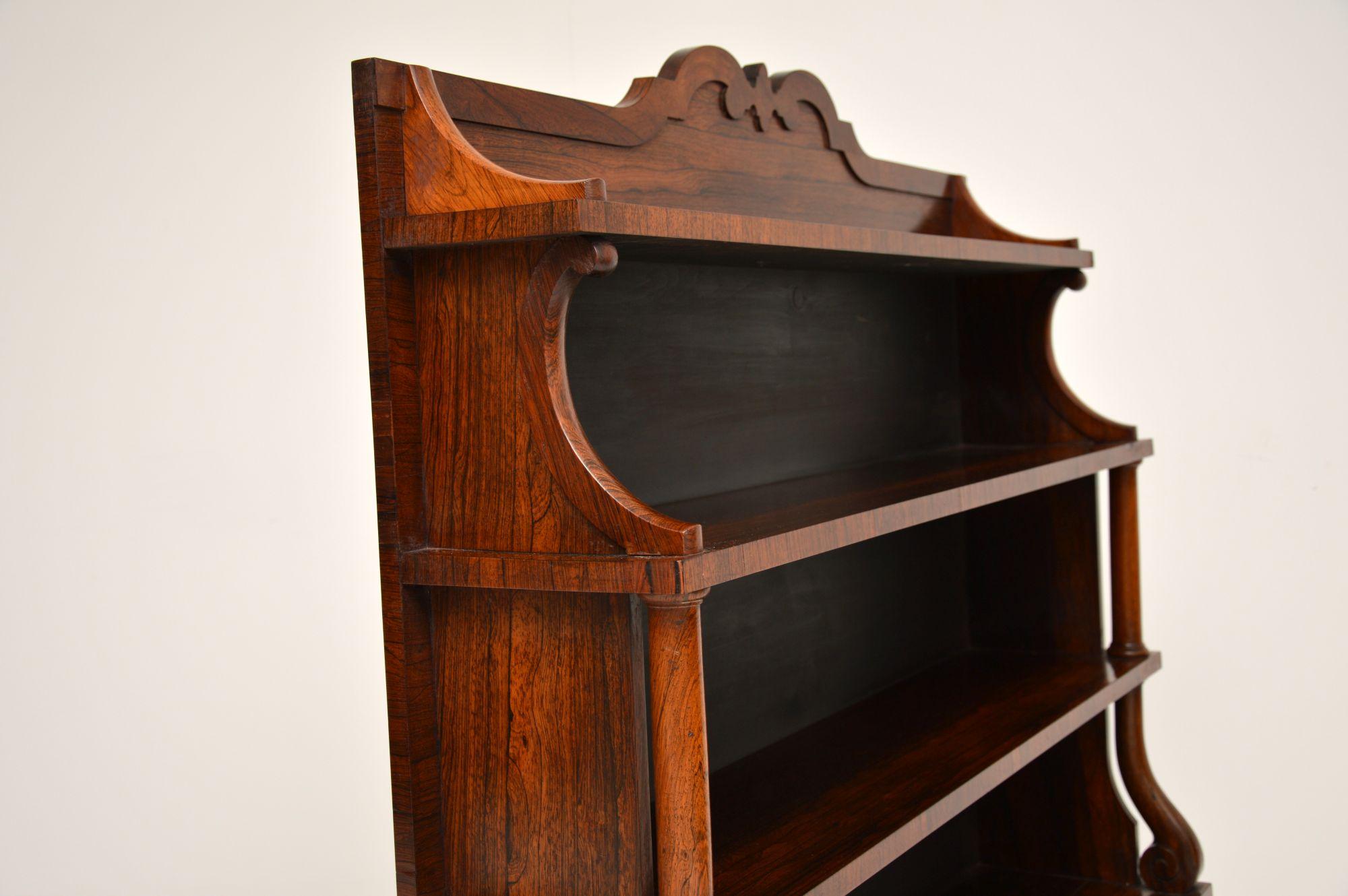 Wood Antique William IV Open Bookcase