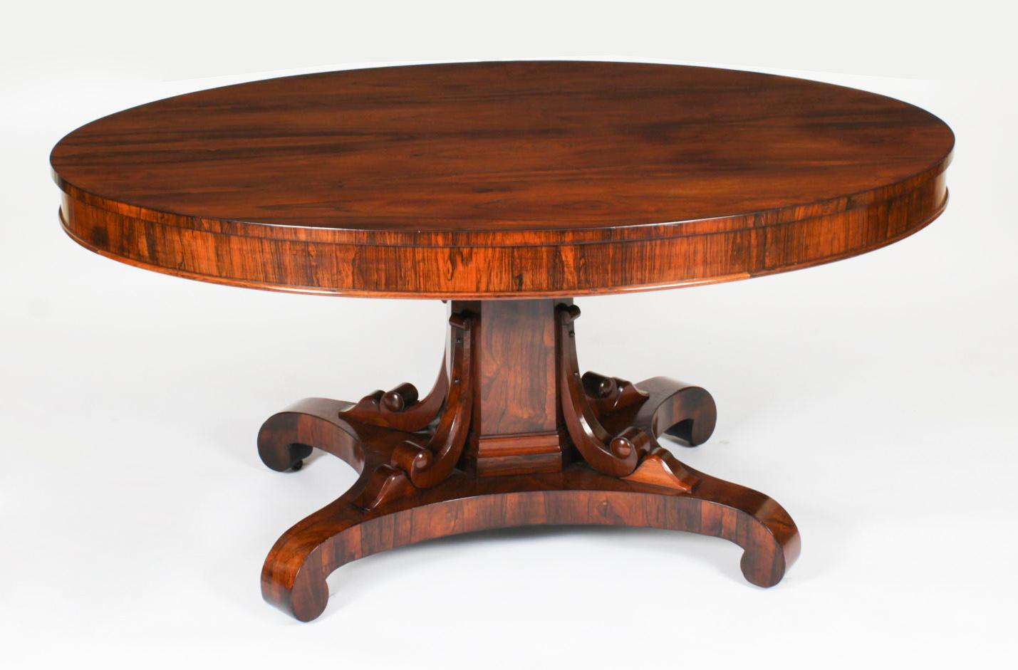 Antique William IV Oval Loo Breakfast Dining Table c.1835 19th Century In Good Condition In London, GB