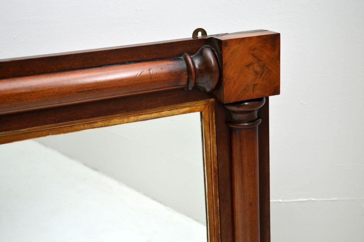 Antique William IV Over Mantle Mirror In Good Condition For Sale In London, GB