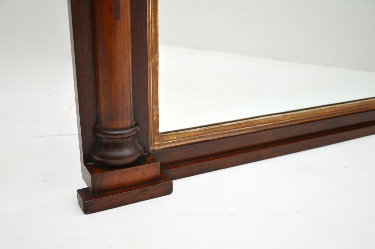 Mid-19th Century Antique William IV Over Mantle Mirror For Sale