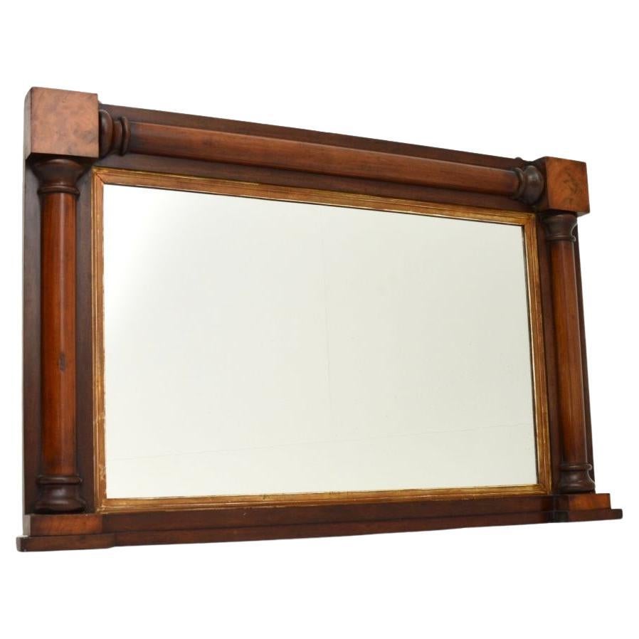Antique William IV Over Mantle Mirror
