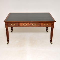 Antique William IV Partners Desk / Writing Table